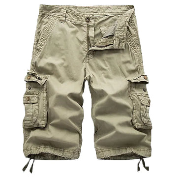 Men's Bermuda Drawstring Multi Pockets Casual Outdoor Hiking Shorts